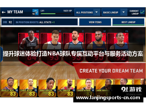 提升球迷体验打造NBA球队专属互动平台与服务活动方案